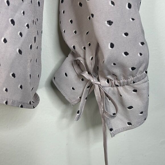 Banana Republic Julia Tie Business Peasant Blouse Size Small - Picture 10 of 13